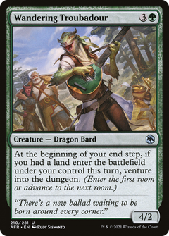 Wandering Troubadour (AFR-210) - Adventures in the Forgotten Realms Foil-1