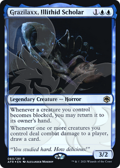 Grazilaxx, Illithid Scholar (Ampersand Promo) [Dungeons & Dragons: Adventures in the Forgotten Realms Promos]-1