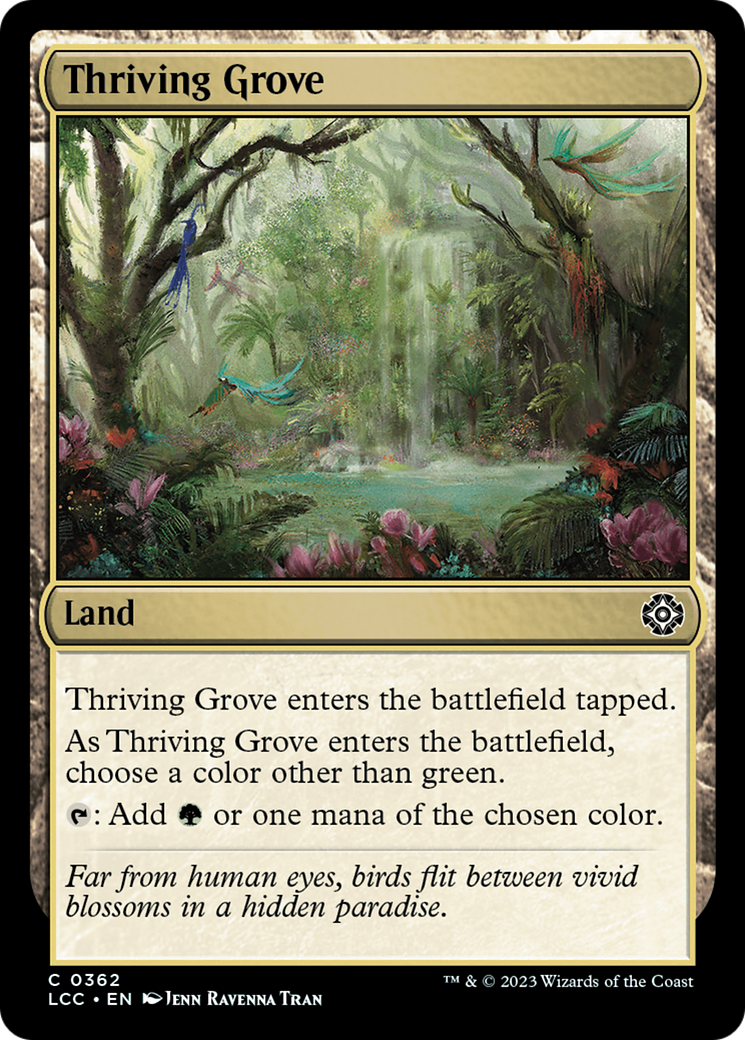 Thriving Grove [The Lost Caverns of Ixalan Commander]-1