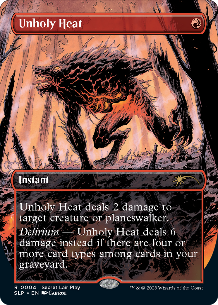 Unholy Heat (Borderless) [Secret Lair Showdown]-1