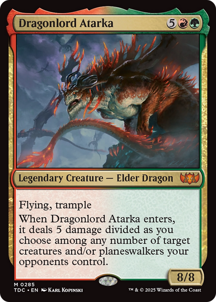 Dragonlord Atarka [Tarkir: Dragonstorm Commander]-1