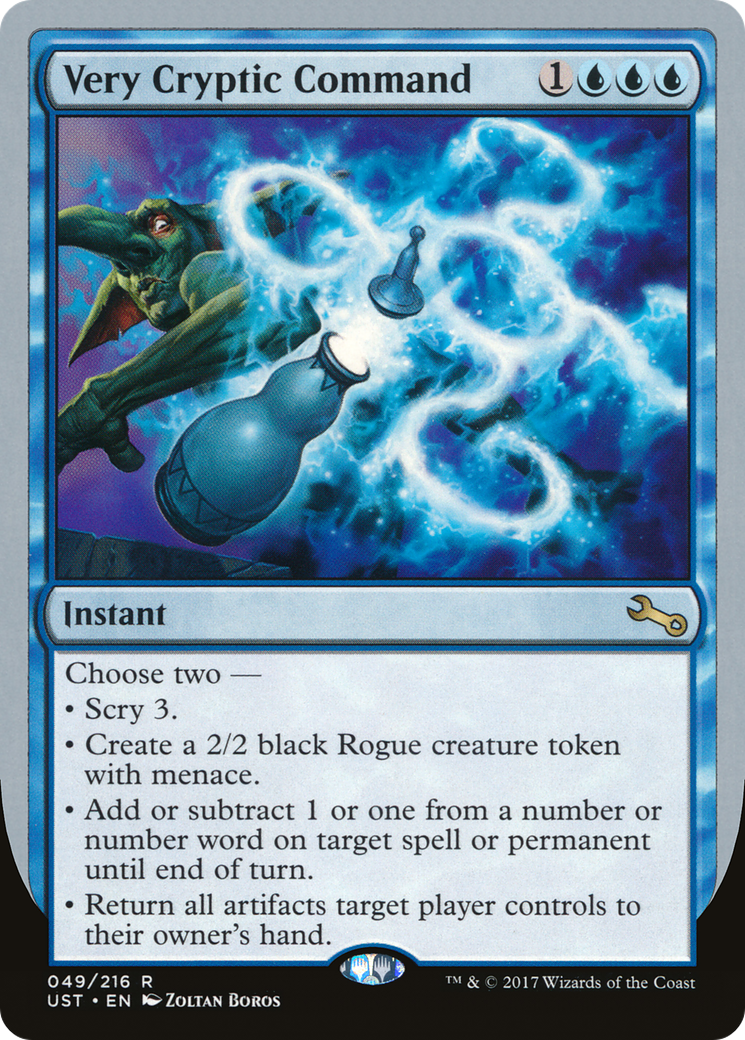 Very Cryptic Command (F) (UST-049) - Unstable-1