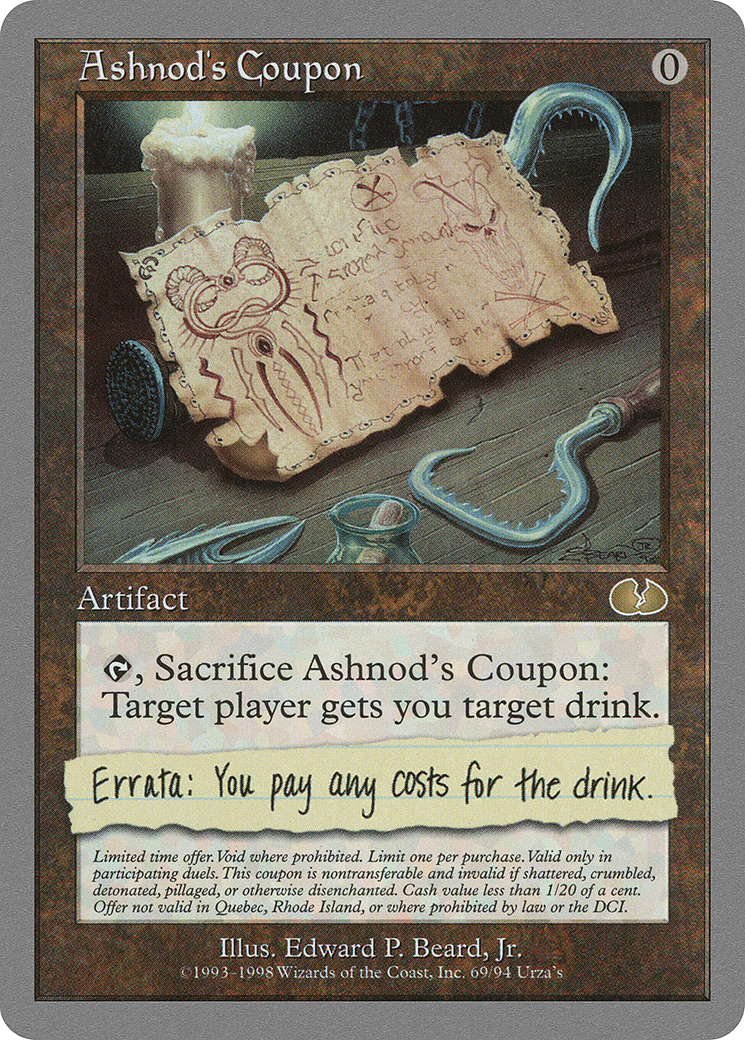 Ashnod's Coupon [Unglued]-1