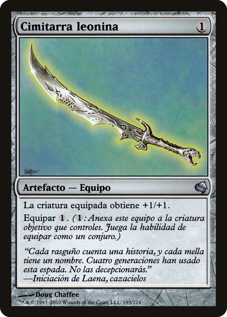 Leonin Scimitar (Spanish) - "Cimitarra leonina" (PS11-193) - Salvat 2011-1