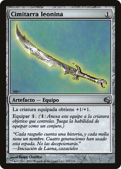 Leonin Scimitar (Spanish) - "Cimitarra leonina" (PS11-193) - Salvat 2011-1