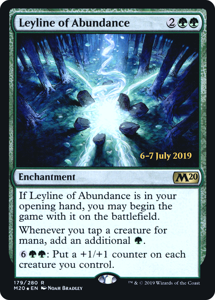 Leyline of Abundance [Core Set 2020 Prerelease Promos]-1