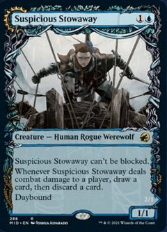 Suspicious Stowaway // Seafaring Werewolf (Showcase Equinox) [Innistrad: Midnight Hunt]-1