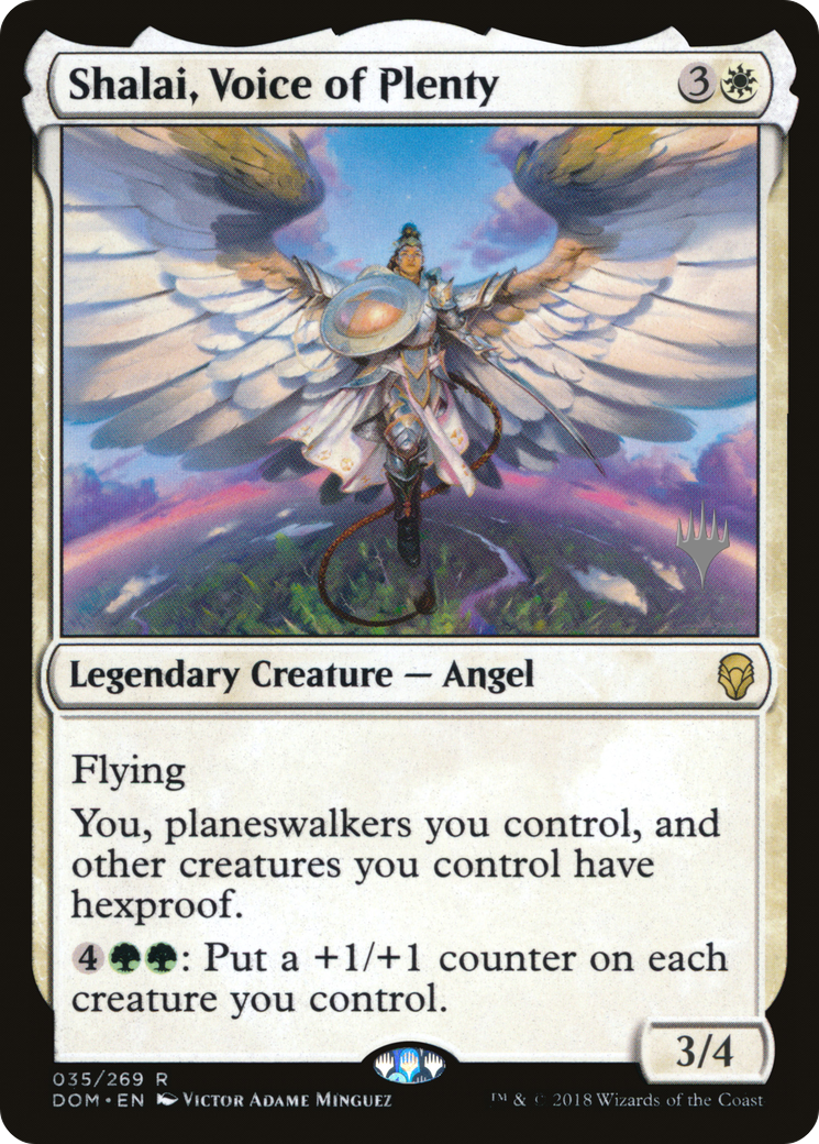 Shalai, Voice of Plenty (Promo Pack) [Dominaria Promos]-1