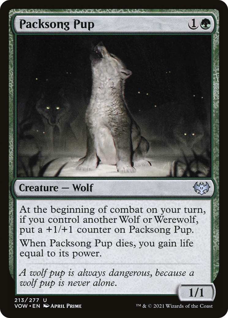Packsong Pup [Innistrad: Crimson Vow]-1