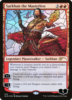 Sarkhan the Masterless (Stained Glass) [Secret Lair Drop Promos]-1