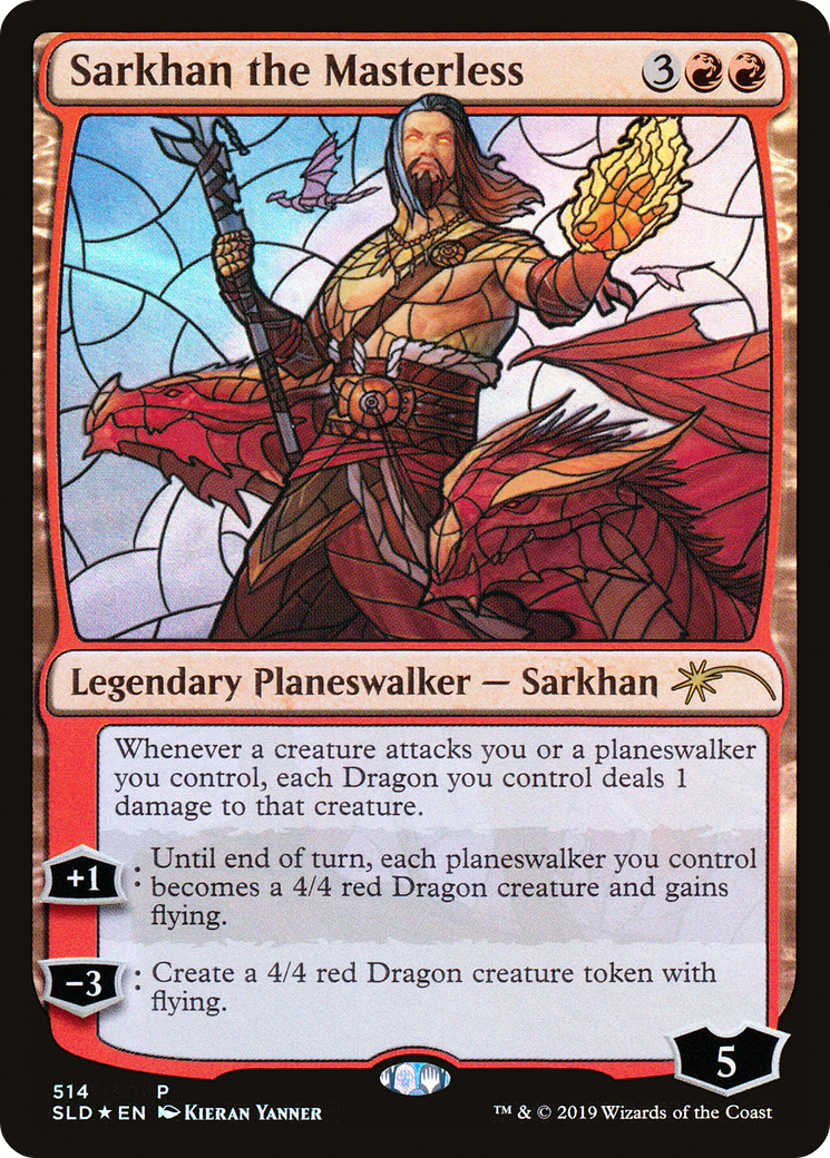 Sarkhan the Masterless (Stained Glass) [Secret Lair Drop Promos]-1