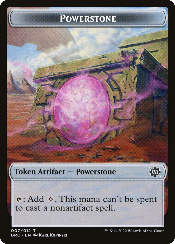 Powerstone (TBRO-007) - The Brothers' War Tokens Foil-1