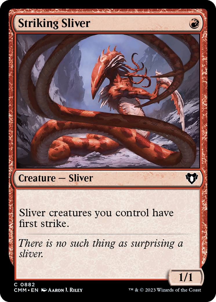 Striking Sliver [Commander Masters]-1