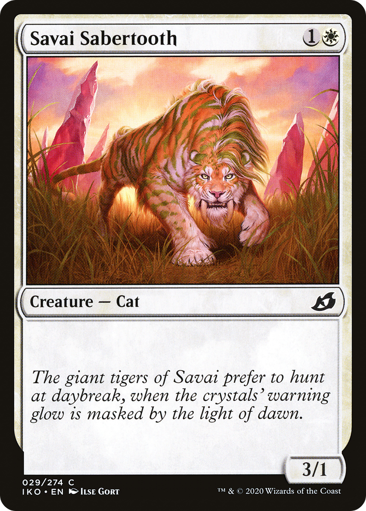 Savai Sabertooth [Ikoria: Lair of Behemoths]-1