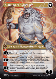 Ajani, Nacatl Pariah // Ajani, Nacatl Avenger (Borderless) [Modern Horizons 3]-2