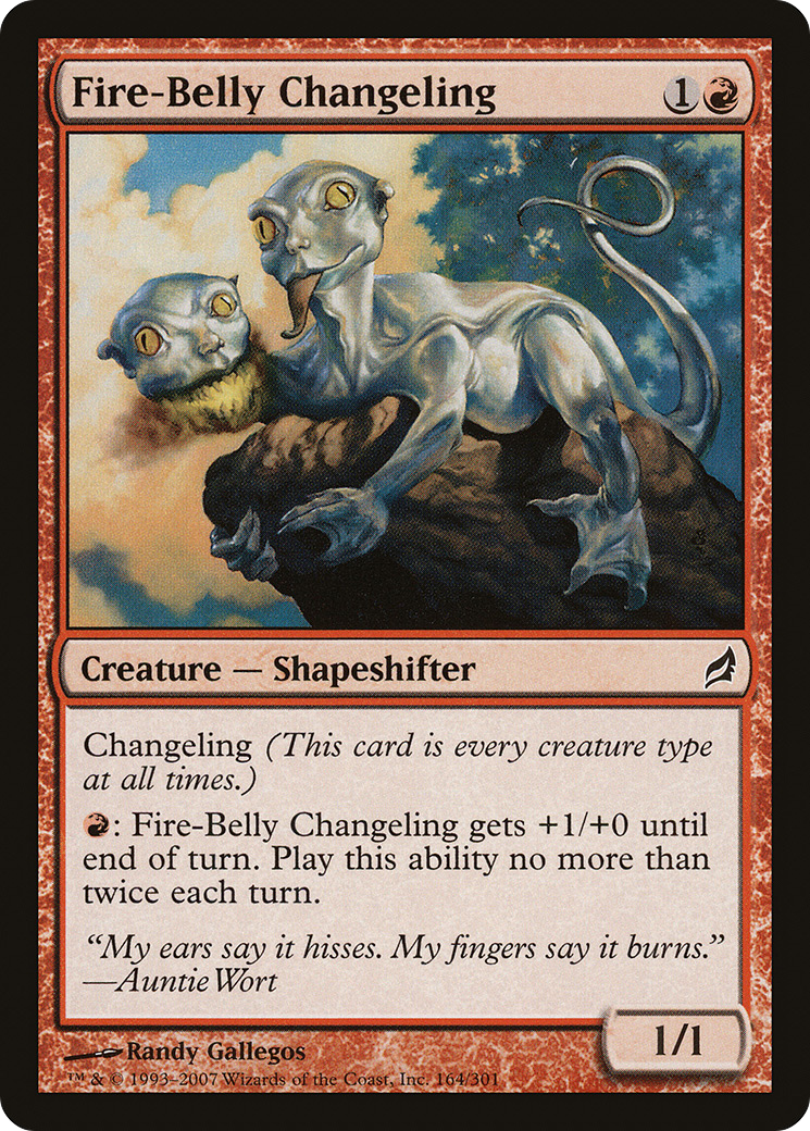 Fire-Belly Changeling [Lorwyn]-1