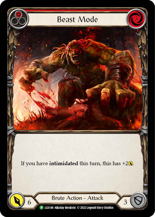 Beast Mode (Red) [LGS146] (Promo)  Rainbow Foil-1