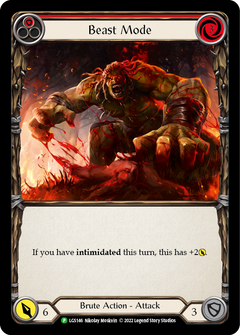 Beast Mode (Red) [LGS146] (Promo)  Rainbow Foil-1