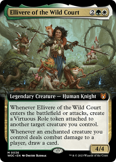 Ellivere of the Wild Court (Extended Art) [Wilds of Eldraine Commander]-1