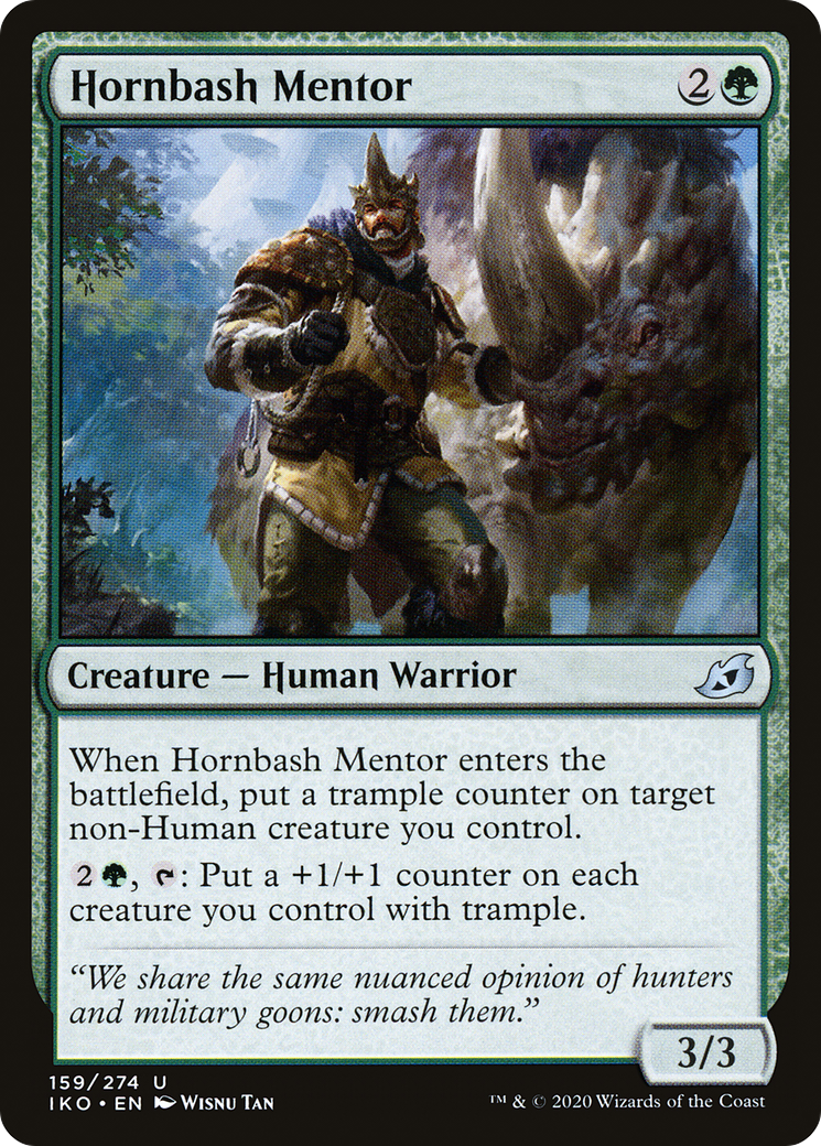 Hornbash Mentor [Ikoria: Lair of Behemoths]-1