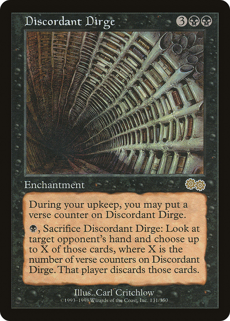 Discordant Dirge [Urza's Saga]-1