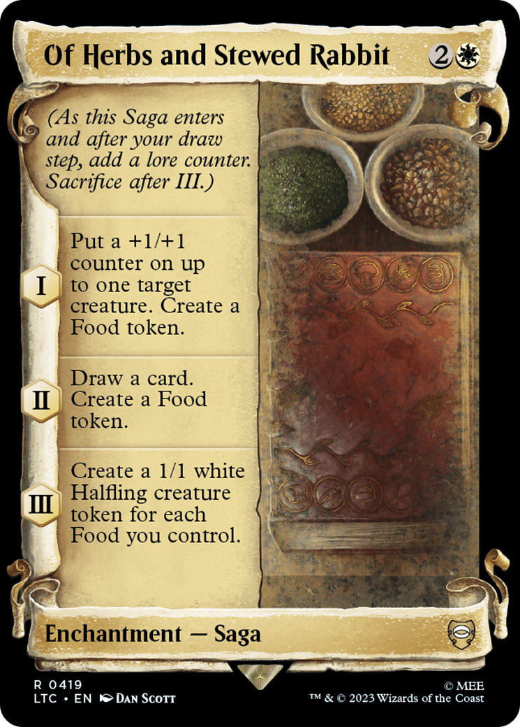 Of Herbs and Stewed Rabbit [The Lord of the Rings: Tales of Middle-Earth Commander Showcase Scrolls]-1