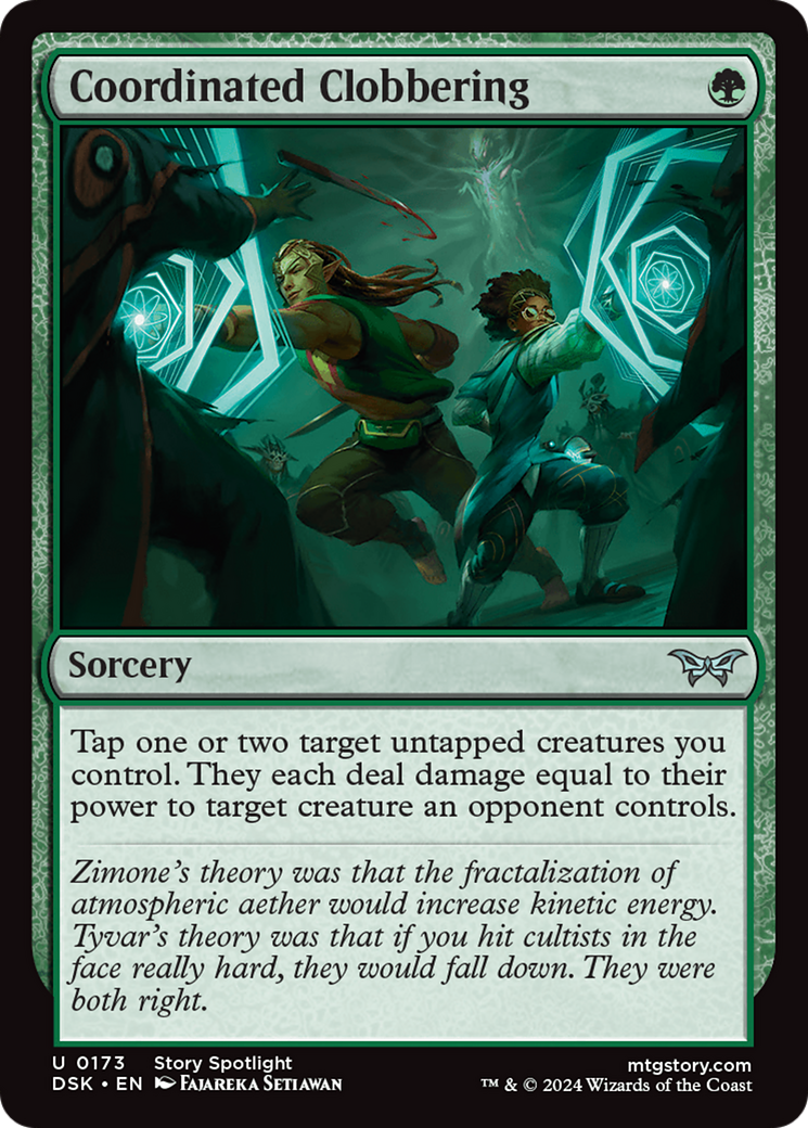 Coordinated Clobbering [Duskmourn: House of Horror]-1