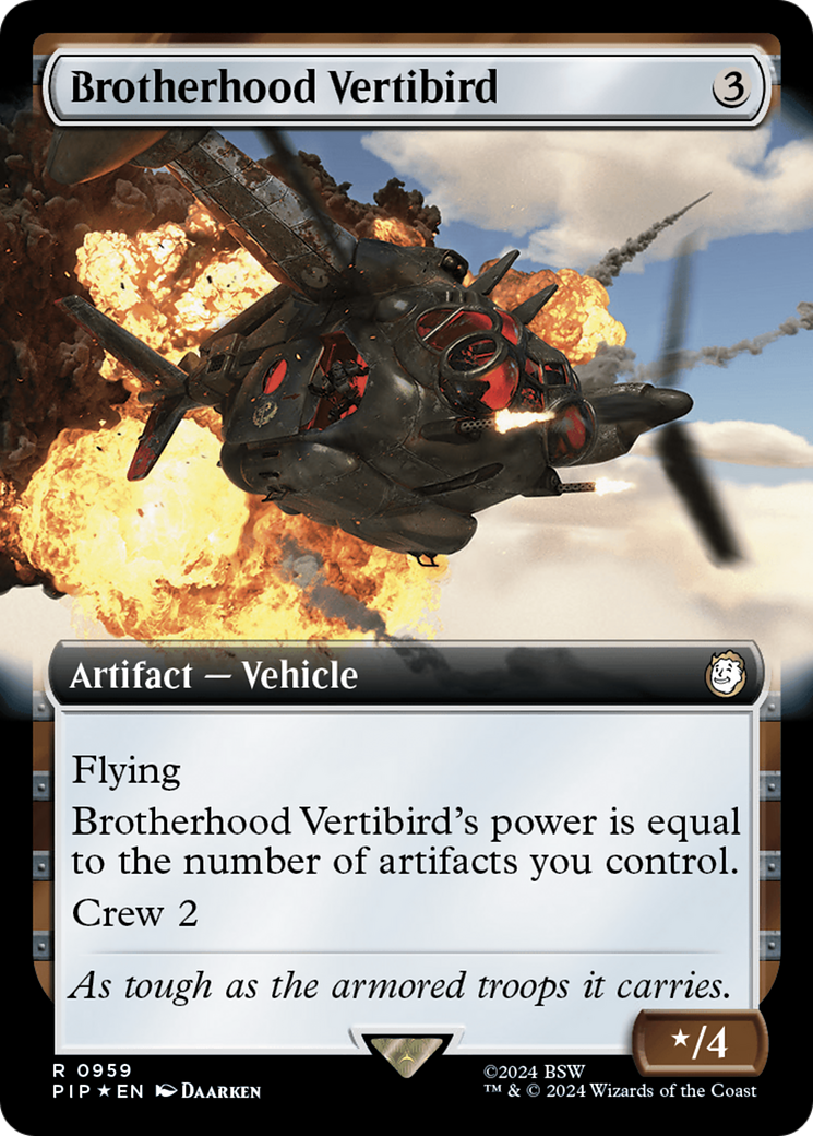 Brotherhood Vertibird (Extended Art) (Surge Foil) [Fallout]-1