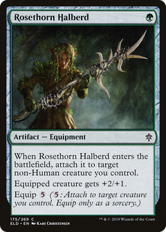 Rosethorn Halberd [Throne of Eldraine]-1