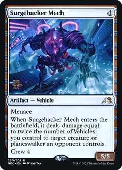 Surgehacker Mech [Kamigawa: Neon Dynasty Prerelease Promos]-1