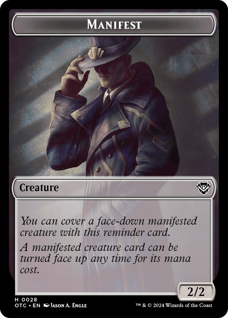 Manifest (TOTC-028) - Outlaws of Thunder Junction Commander Tokens Foil-1
