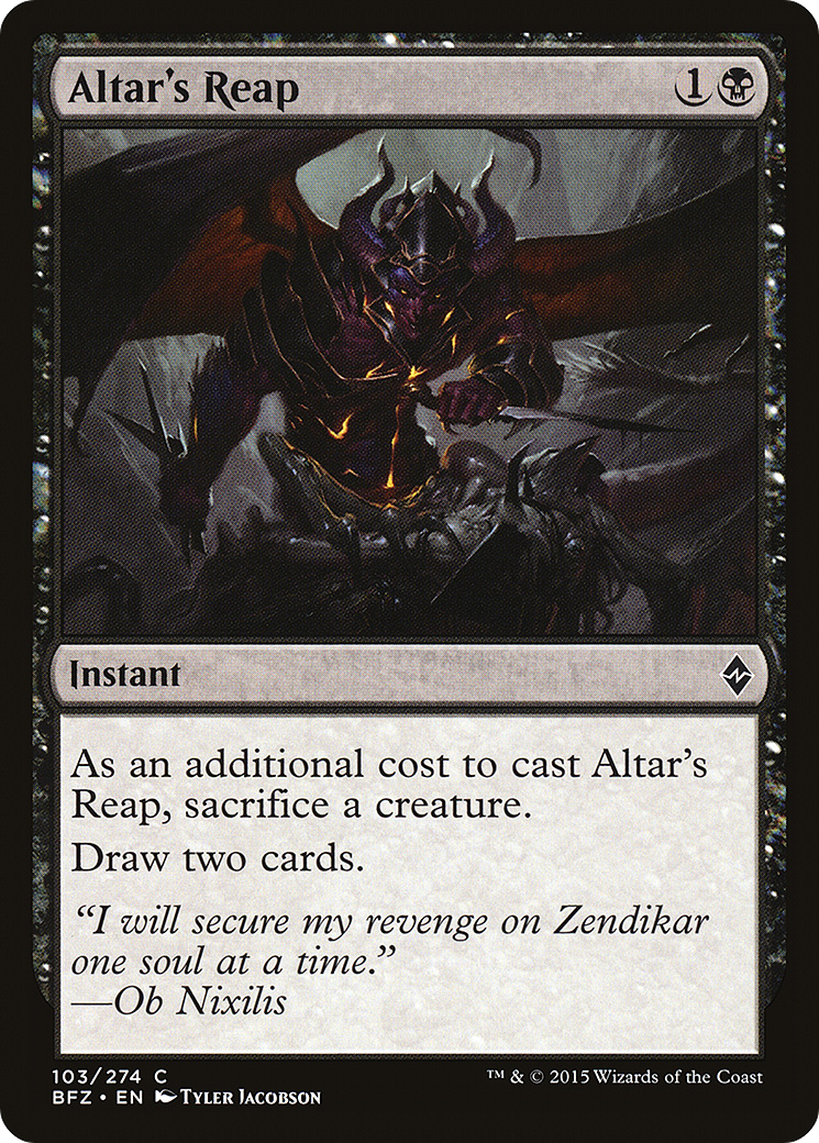 Altar's Reap [Battle for Zendikar]-1