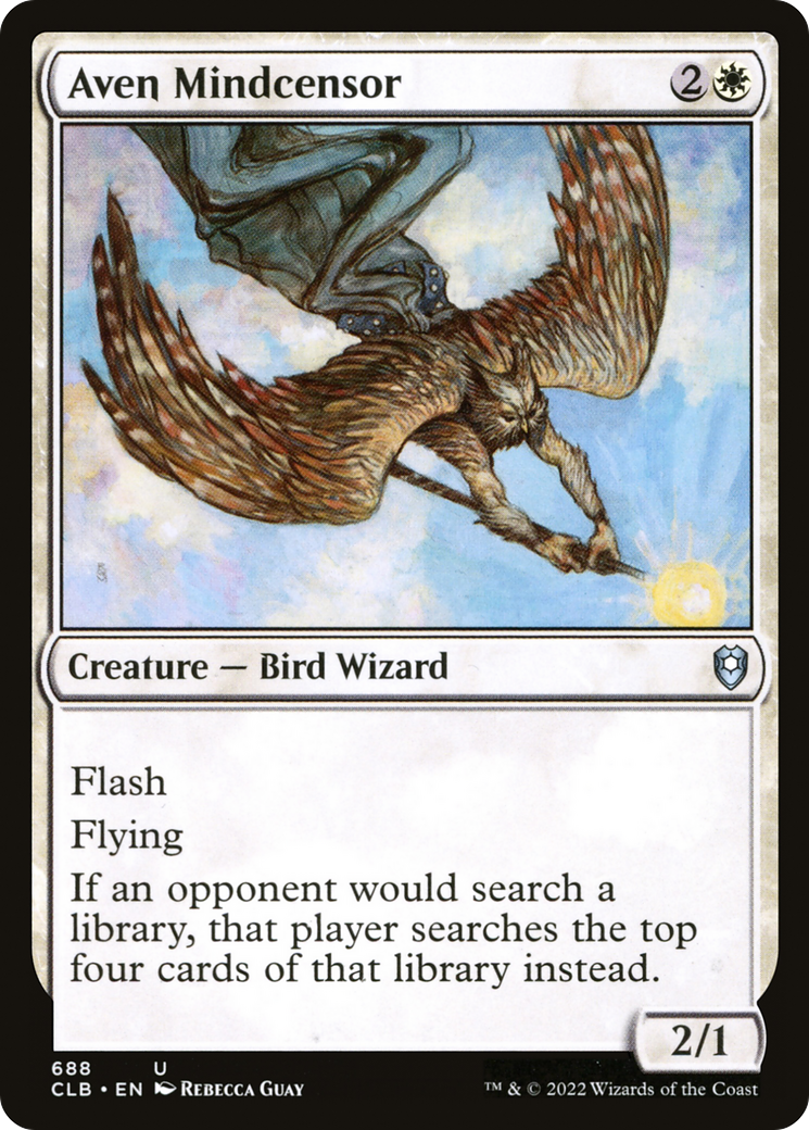 Aven Mindcensor [Commander Legends: Battle for Baldur's Gate]-1
