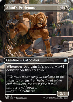 Ajani's Pridemate (Borderless) [Foundations]-1
