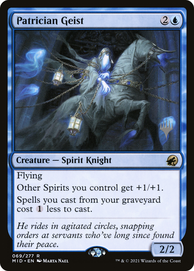 Patrician Geist (Promo Pack) [Innistrad: Midnight Hunt Promos]-1