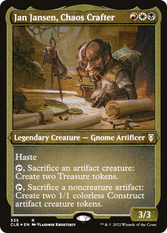 Jan Jansen, Chaos Crafter (CLB-535) - Commander Legends: Battle for Baldur's Gate Etched Foil-1