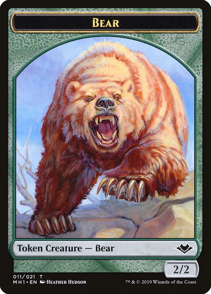Elemental (008) // Bear (011) Double-Sided Token [Modern Horizons Tokens]-2