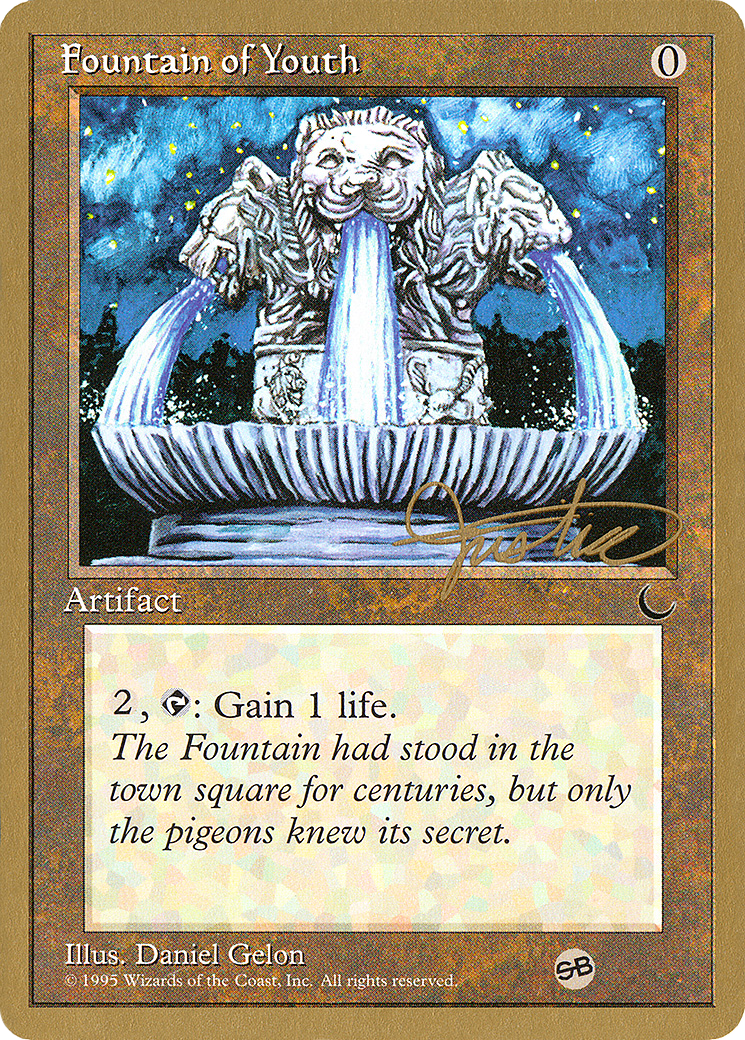 Fountain of Youth - 1996 Mark Justice (DRK) (SB) (WCD-) - Pro Tour Collector Set-1