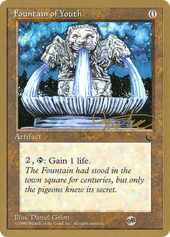 Fountain of Youth - 1996 Mark Justice (DRK) (SB) (WCD-) - Pro Tour Collector Set-1