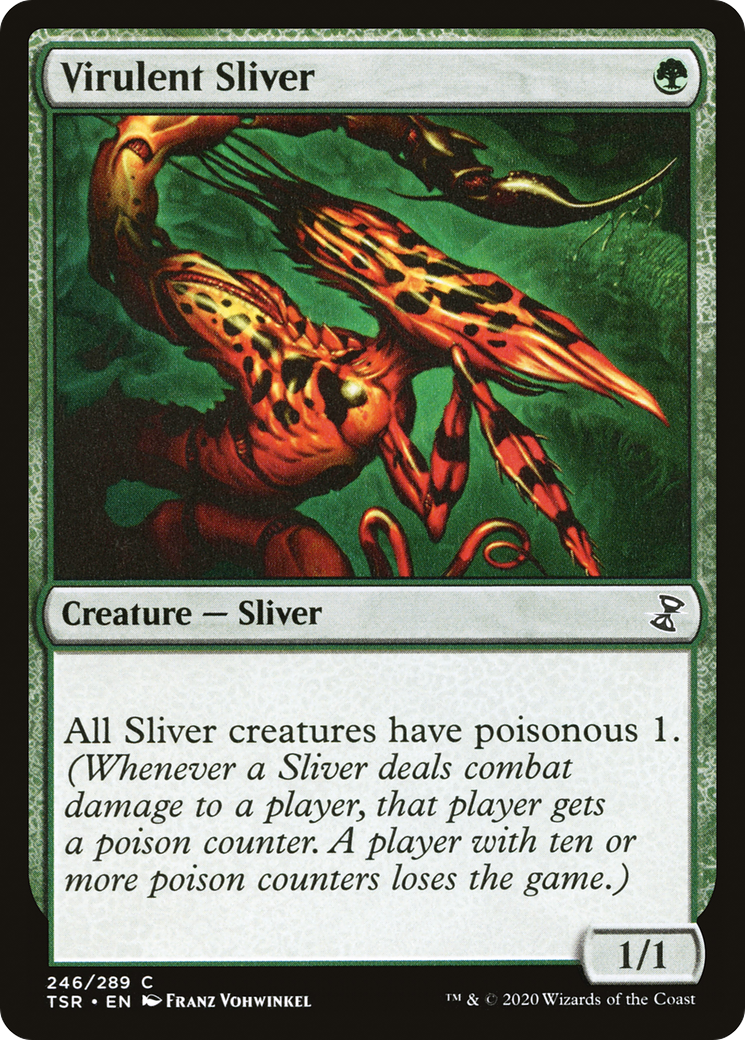 Virulent Sliver (TSR-246) - Time Spiral Remastered Foil-1