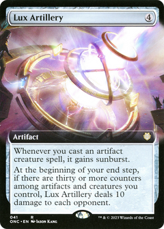 Lux Artillery (Extended Art) [Phyrexia: All Will Be One Commander]-1