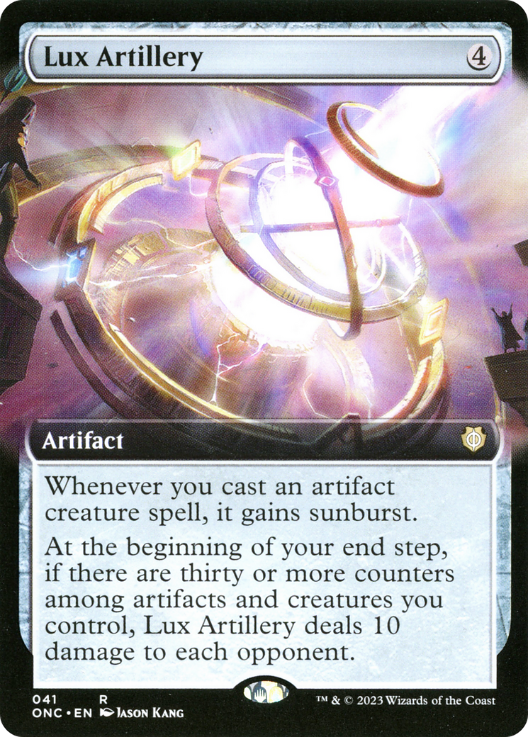 Lux Artillery (Extended Art) [Phyrexia: All Will Be One Commander]-1