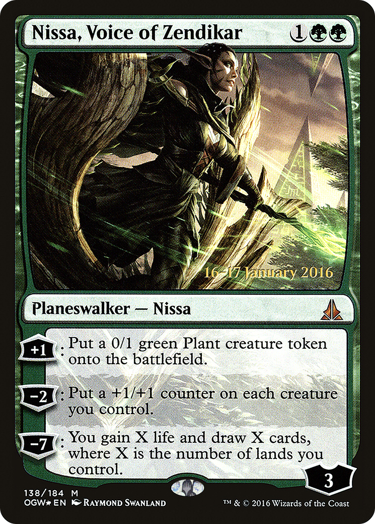 Nissa, Voice of Zendikar [Oath of the Gatewatch Prerelease Promos]-1