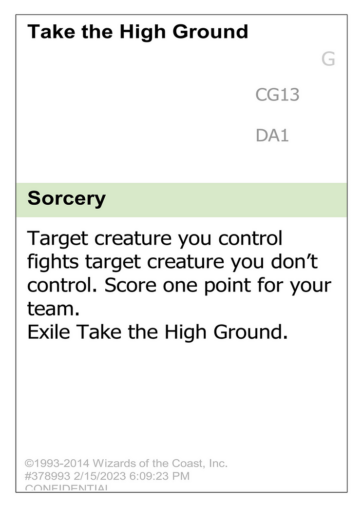 Take the High Ground (UNK-CG13) - Unknown Event-1