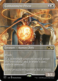 Containment Priest (Borderless Alternate Art) [Core Set 2021]-1