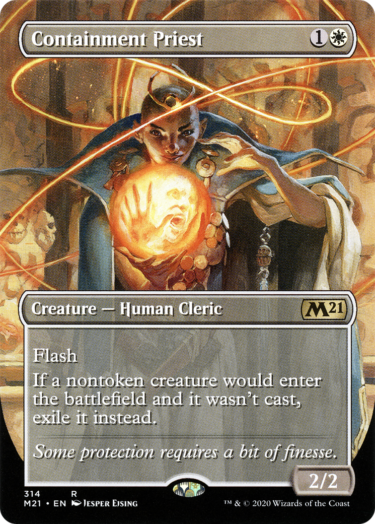 Containment Priest (Borderless Alternate Art) [Core Set 2021]-1