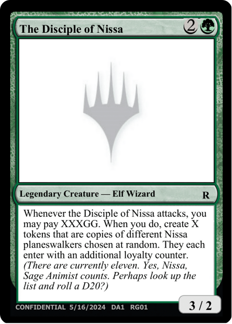 The Disciple of Nissa (UNK-RG01B) - Unknown Event-1