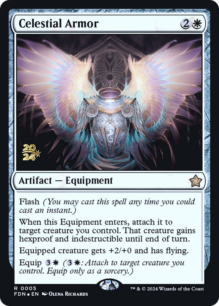 Celestial Armor [Foundations Prerelease Promos]-1