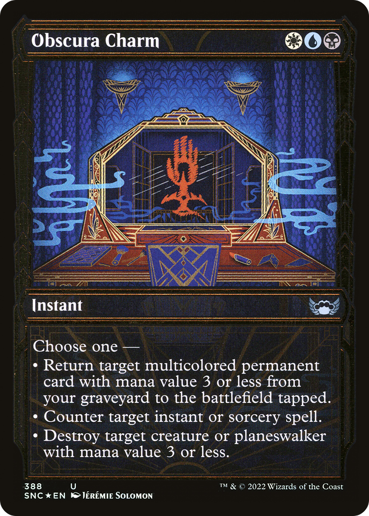 Obscura Charm (Showcase Golden Age Gilded Foil) [Streets of New Capenna]-1