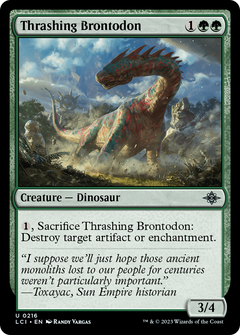 Thrashing Brontodon [The Lost Caverns of Ixalan]-1